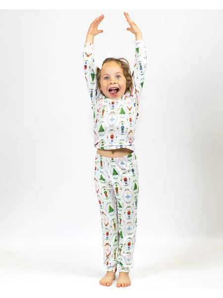 Kids Nutcracker Waltz Long Sleeve Pajama Set