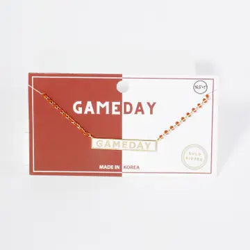 Enamel Gameday Dainty Necklace