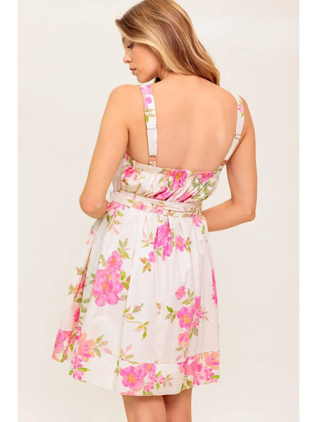 Printed Woven Mini Dress