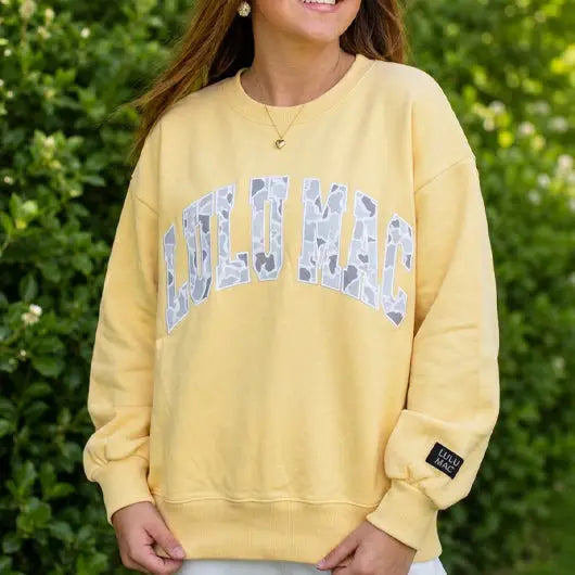 Lulu Mac White Camo Sweatshirt