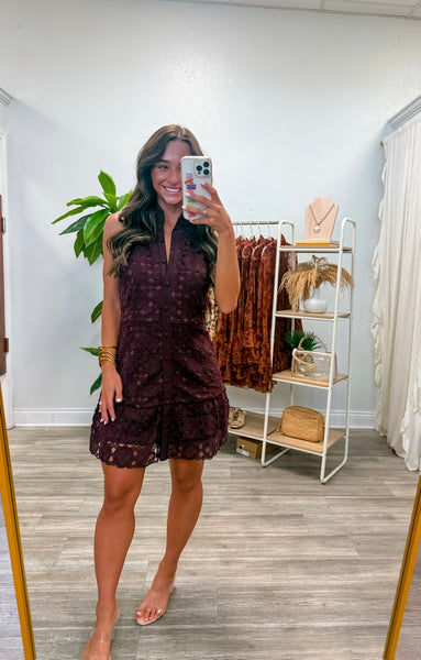 Floral High Neck Sleeveless Mini Dress