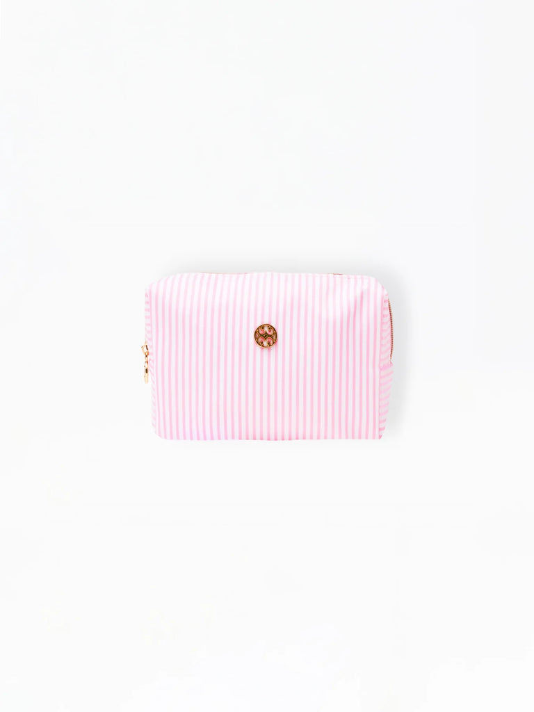 Mary Square Pink Stripe Let's Face it Mini Bag