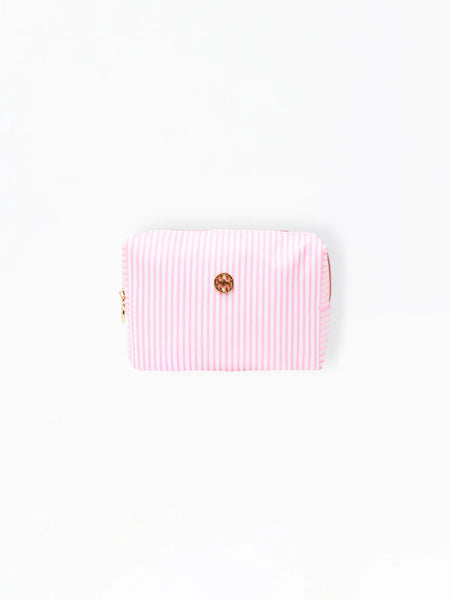 Mary Square Pink Stripe Let's Face it Mini Bag