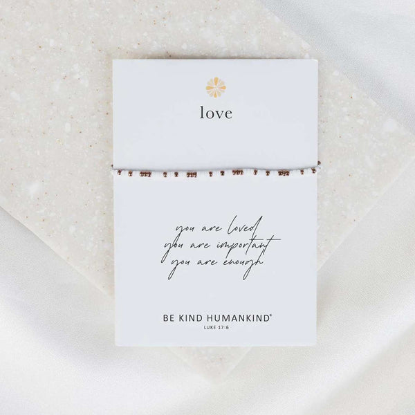 Love Morse Code - Copper & White