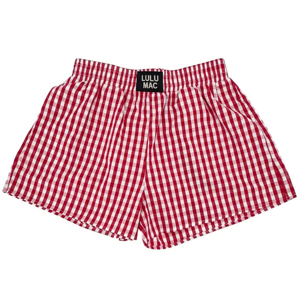 Lulu Mac Gingham Boxer Shorts