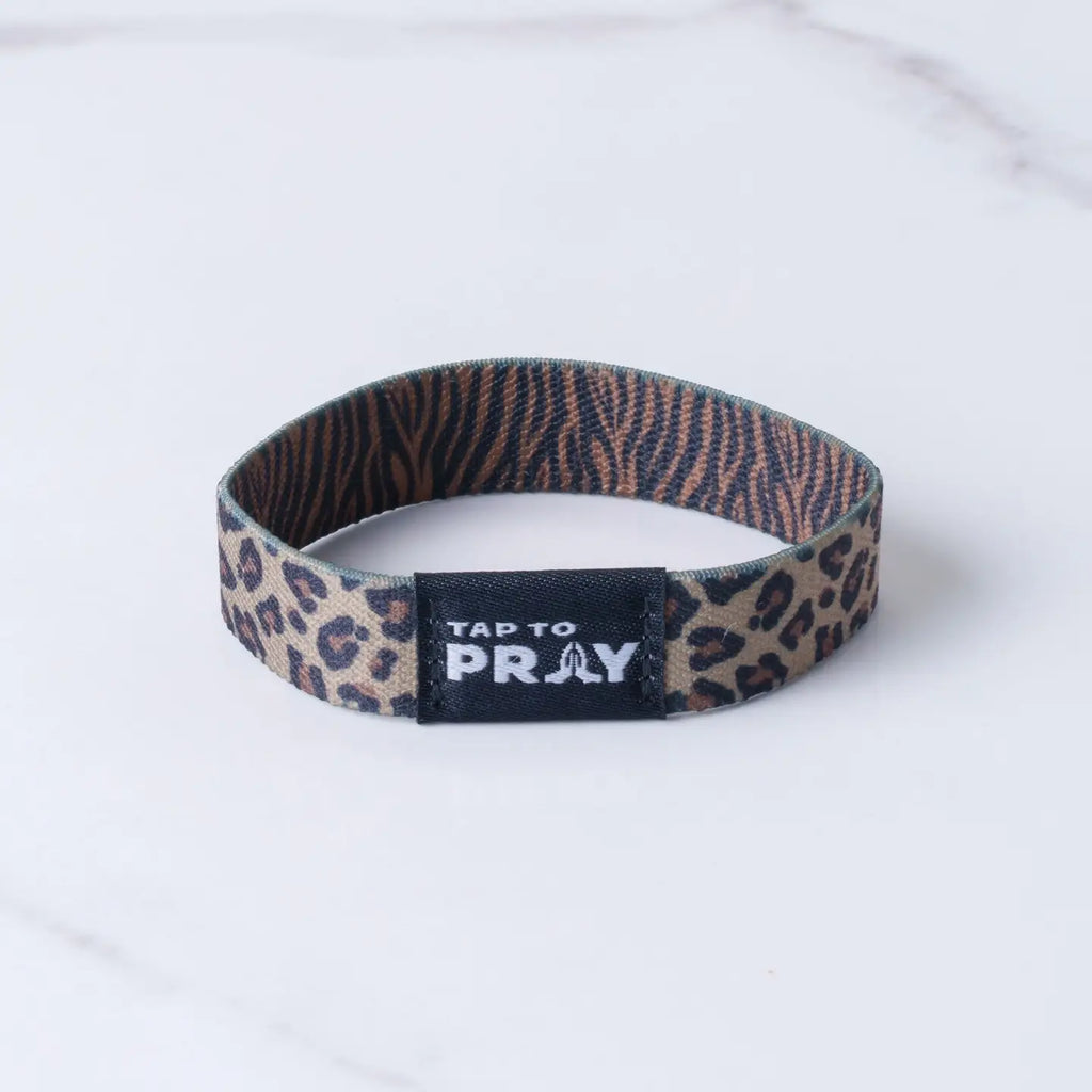 Tap To Pray Safari Leopard Wristband