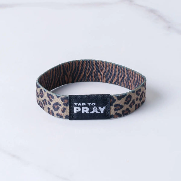 Tap To Pray Safari Leopard Wristband