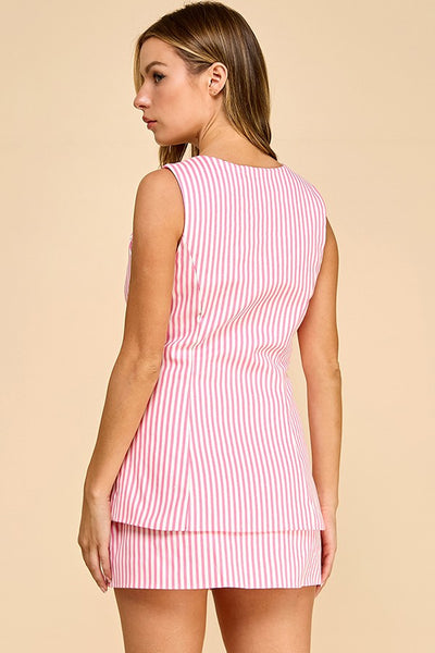 Round Neckline Sleeveless Romper