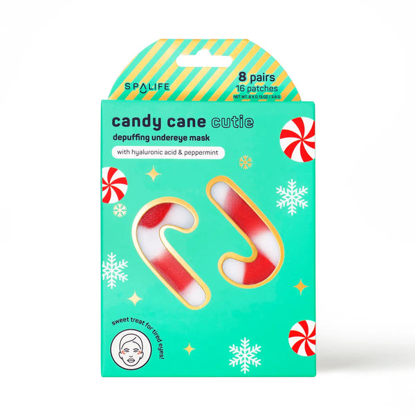 Christmas Holiday Candy Cane Depuffing Under Eye Masks