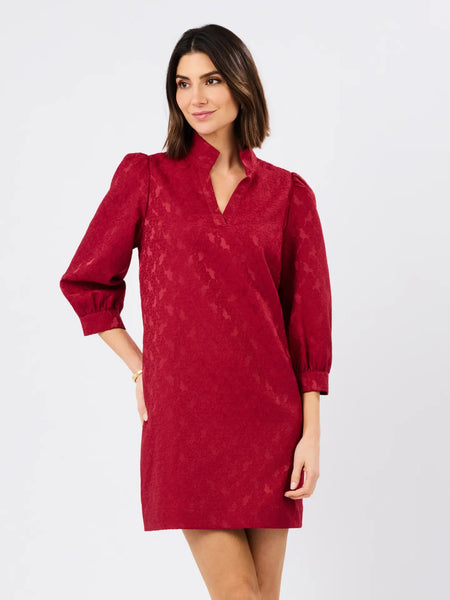 Raelyn High Split Neck Dress