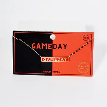 Enamel Gameday Dainty Necklace