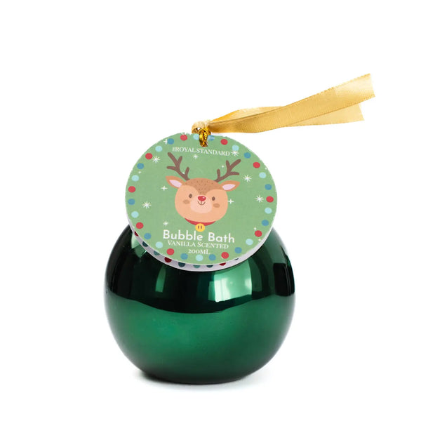 Jingle Reindeer Bubble Bath Ornament Vanilla Scented