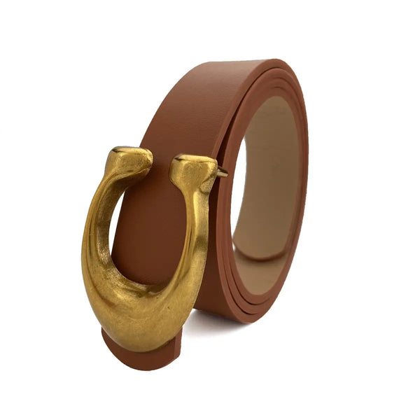 Retro U-Buckle Belt