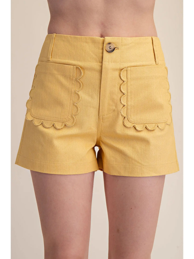 Colette Scallop Detail Pocket Shorts