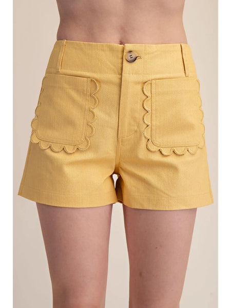 Colette Scallop Detail Pocket Shorts