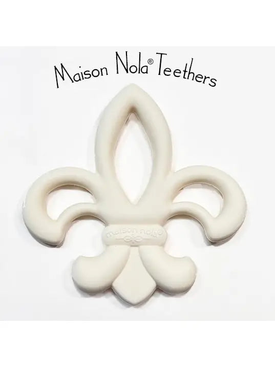 Fleur De Lis Silicone Baby Teether