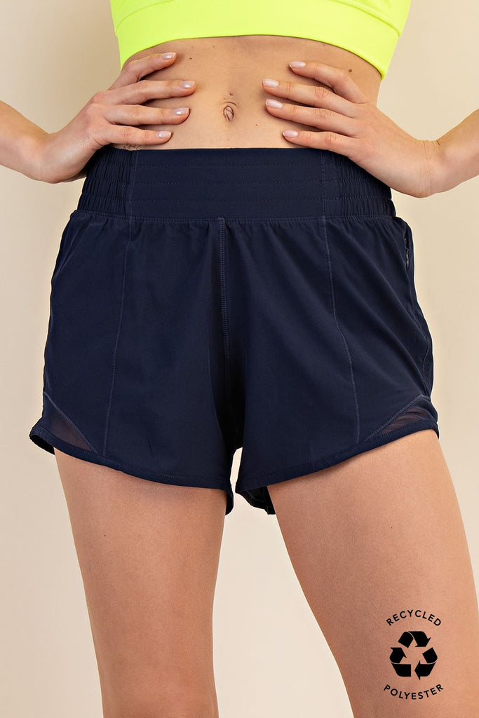 Low Rise Active Short W/ Mesh