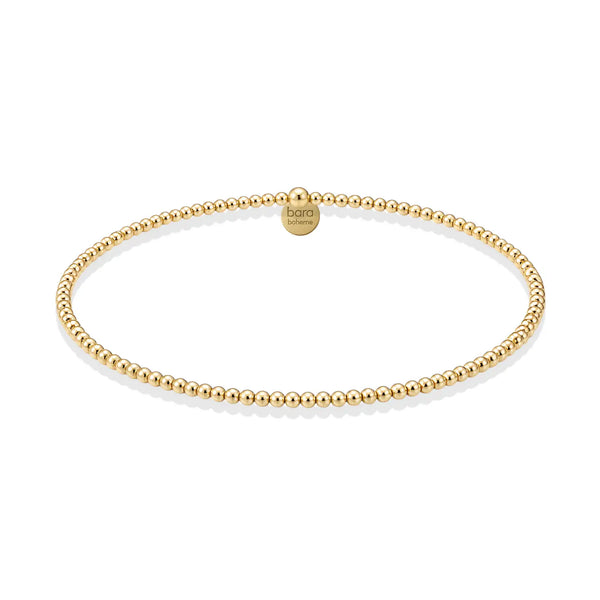 Classic 2mm Beaded Bracelet-6.5"