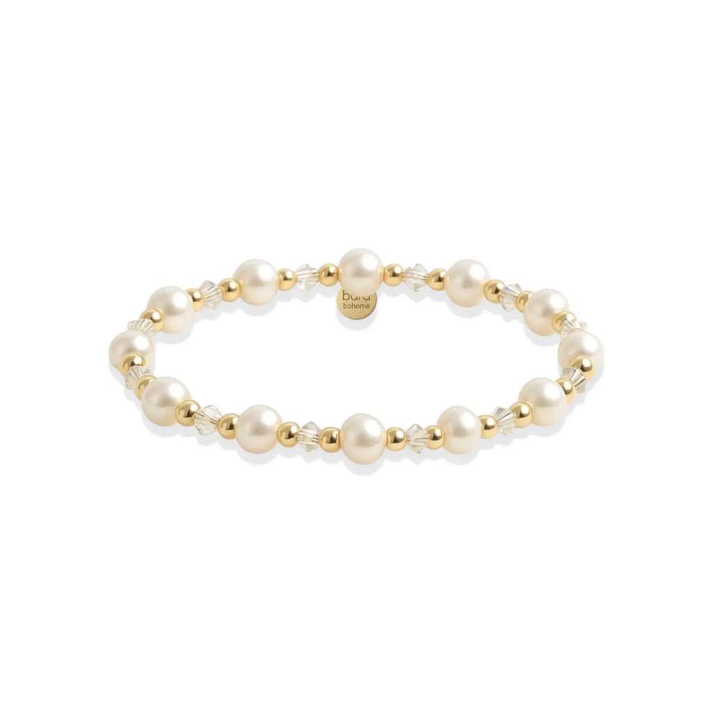 Kelsey Gold Filled Beaded Bracelet-7"