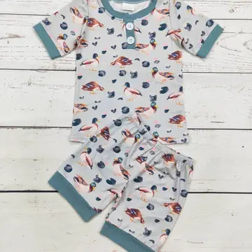 Boys Duck Printed Sleepwear Set