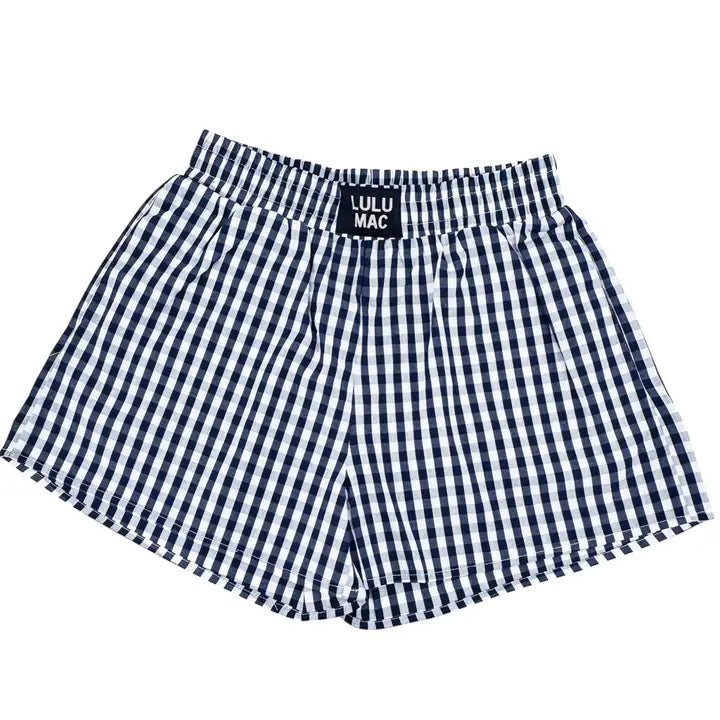Lulu Mac Gingham Boxer Shorts