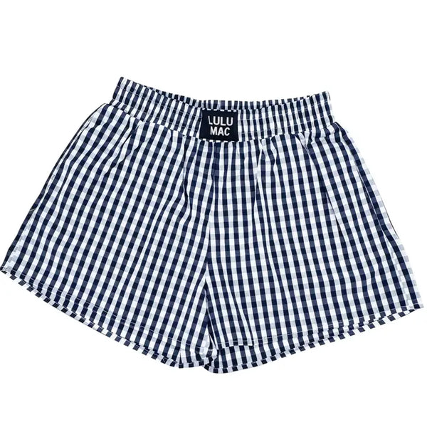 Lulu Mac Gingham Boxer Shorts