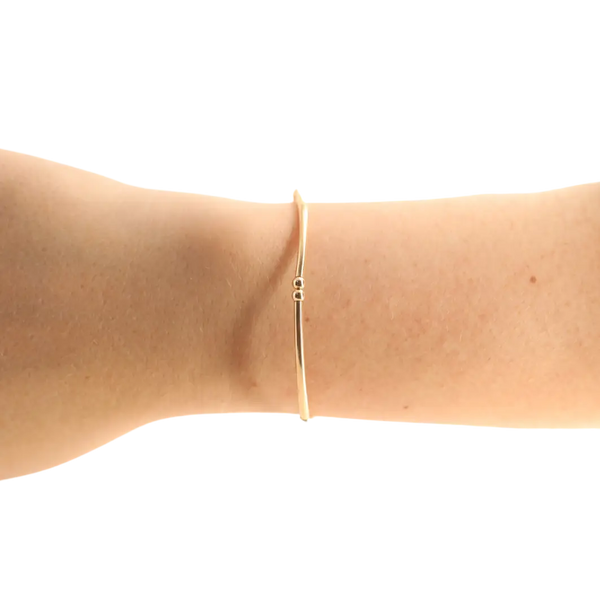 Mollie Bar Bracelet in Gold-6.75in.