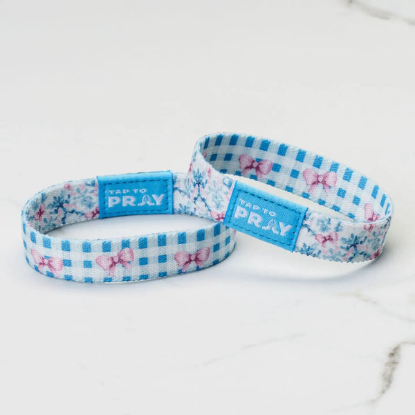 Tap To Pray Blue Belle Wristband
