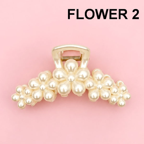 Pearl Hair Claw Clips