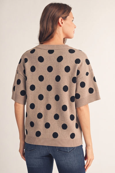 Polka Dot Comfy Sweater Top