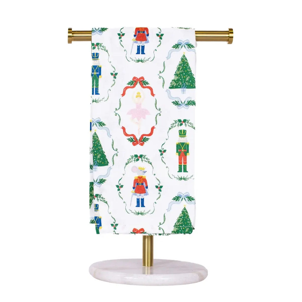 Nutcracker Waltz Hand Towel White/Multi