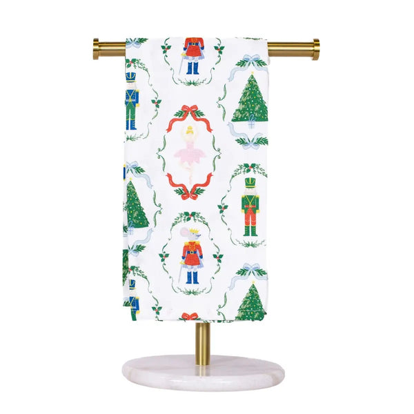 Nutcracker Waltz Hand Towel White/Multi