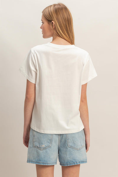 Crew Neck Lobster Patch Tee