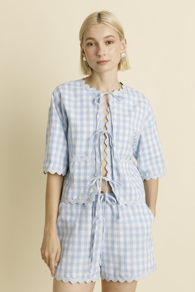 Ric Rac Gingham Top