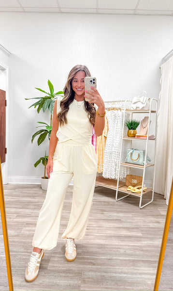 High Waisted Modal Terry Sweatpants