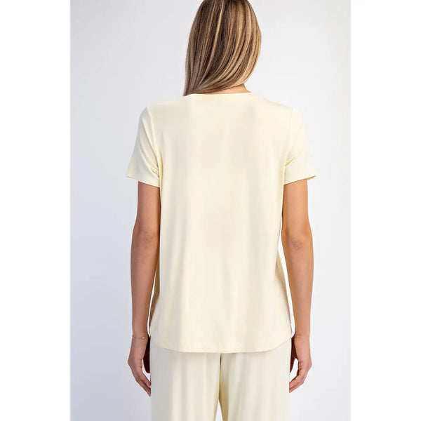 Viscose Modal Short Sleeve Top