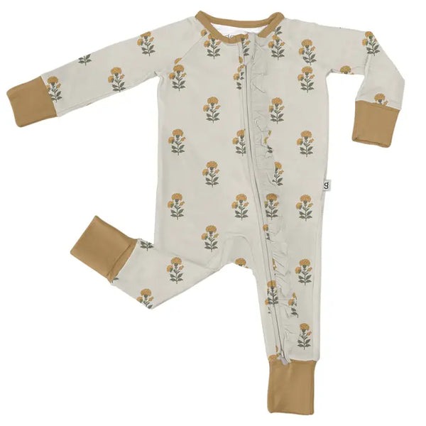 Infants LS Convertible Zip Up Pajamas