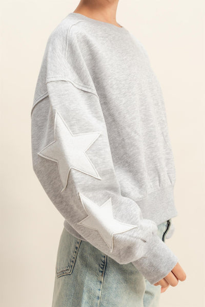 Star Patch Crewneck Sweatshirt