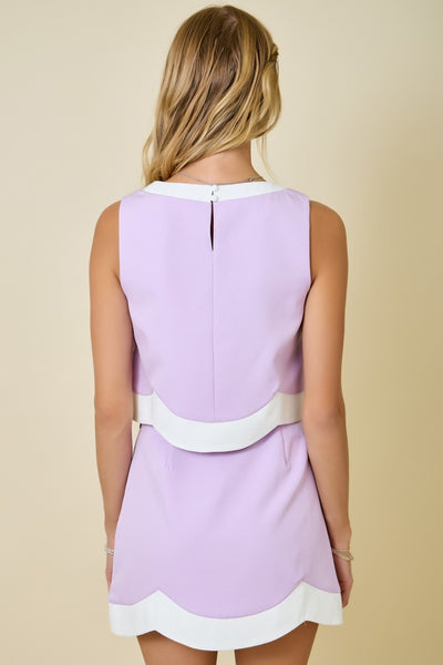 Sleeveless Curvy Crop Top & Skirt Set