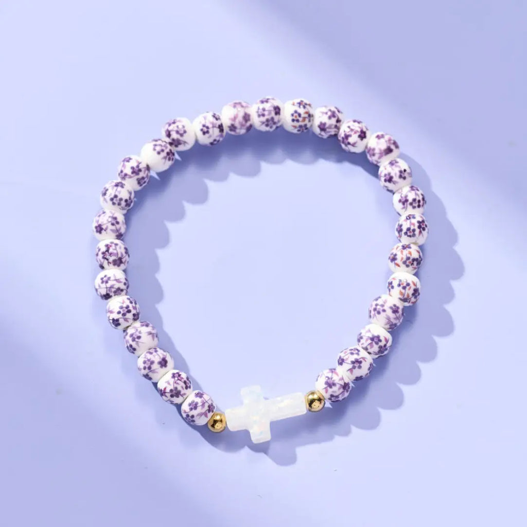 Holy Water Purple Porcelain Bracelet