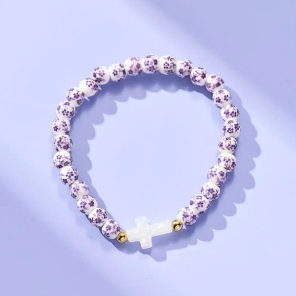 Holy Water Purple Porcelain Bracelet
