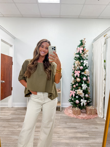 Dye and Wash Oversized Top