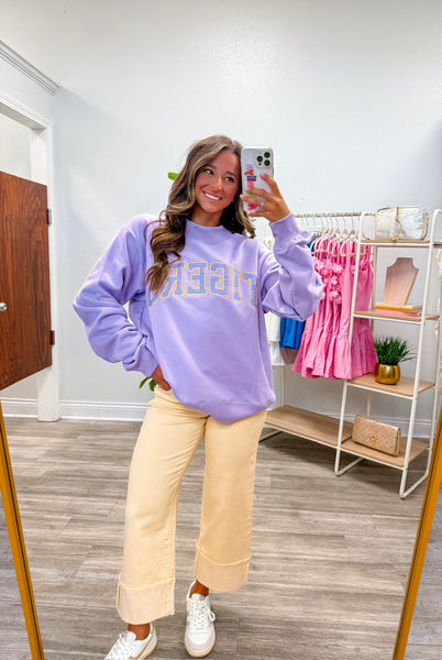 Lsu Tigers Varsity Mock Neck Sweatshirt