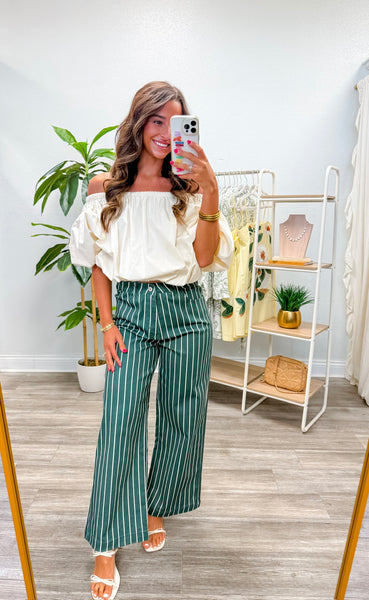 Off Shoulder Elastic Neck Cropped Top