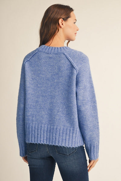 Raglan Sleeves Comfy Sweater Top