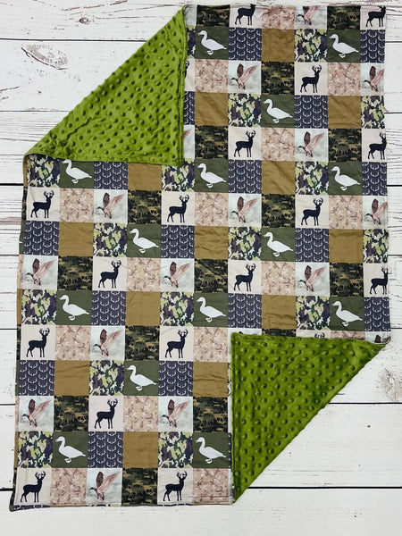 Baby Olive Hunting Blanket