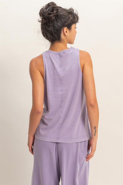 Mineral Washed Sleeveless Tank Top