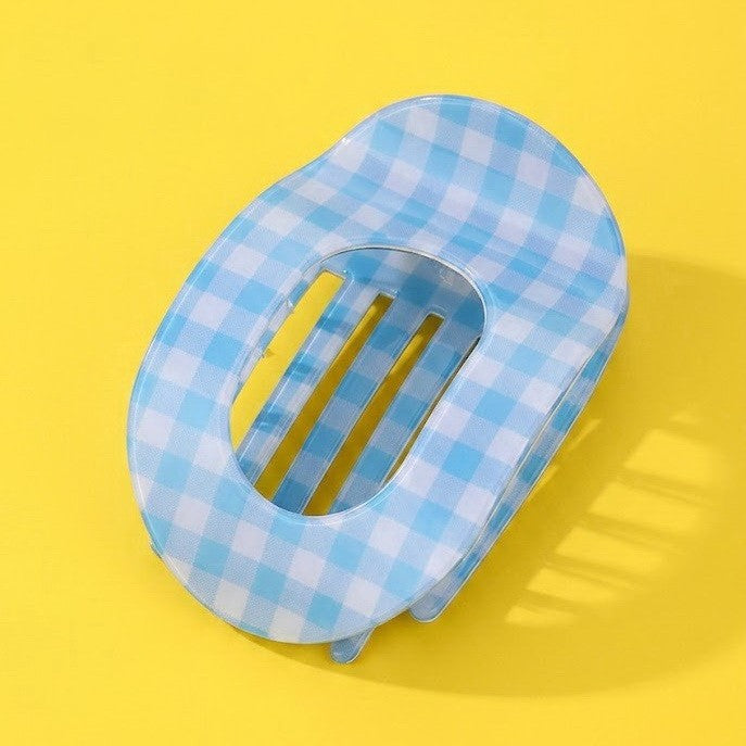 Jumbo Lay Flat Oval Hair Claw Clips