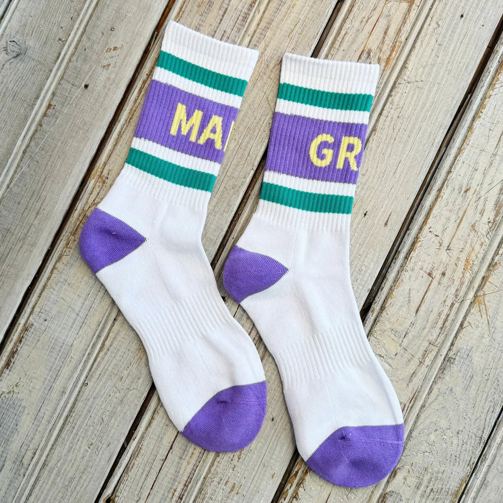 Mardi Gras Varsity Sock