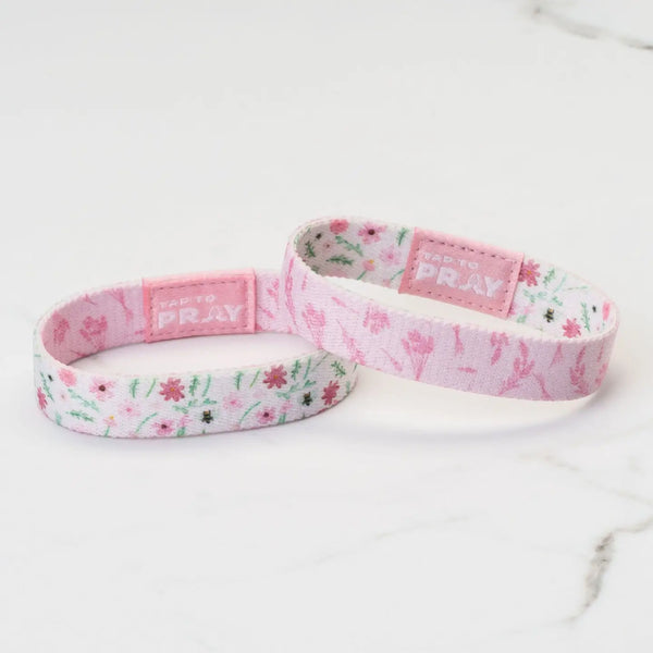 Tap To Pray White Meadows Wristband